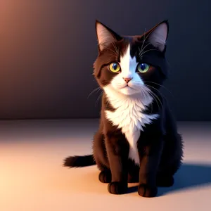 Furry Fluffball: Adorable Gray Tabby Kitten with Curious Eyes