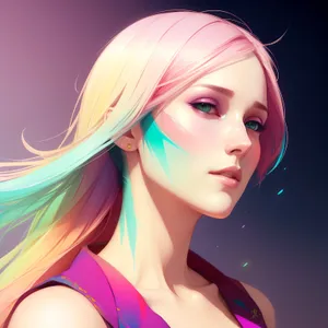 Stylish Blonde DJ: Alluring and Fashionable Communicator