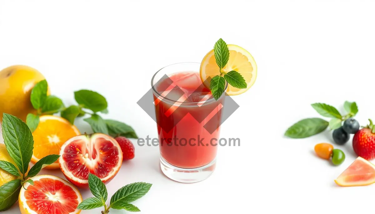 Picture of Refreshing Strawberry Tea in Glass