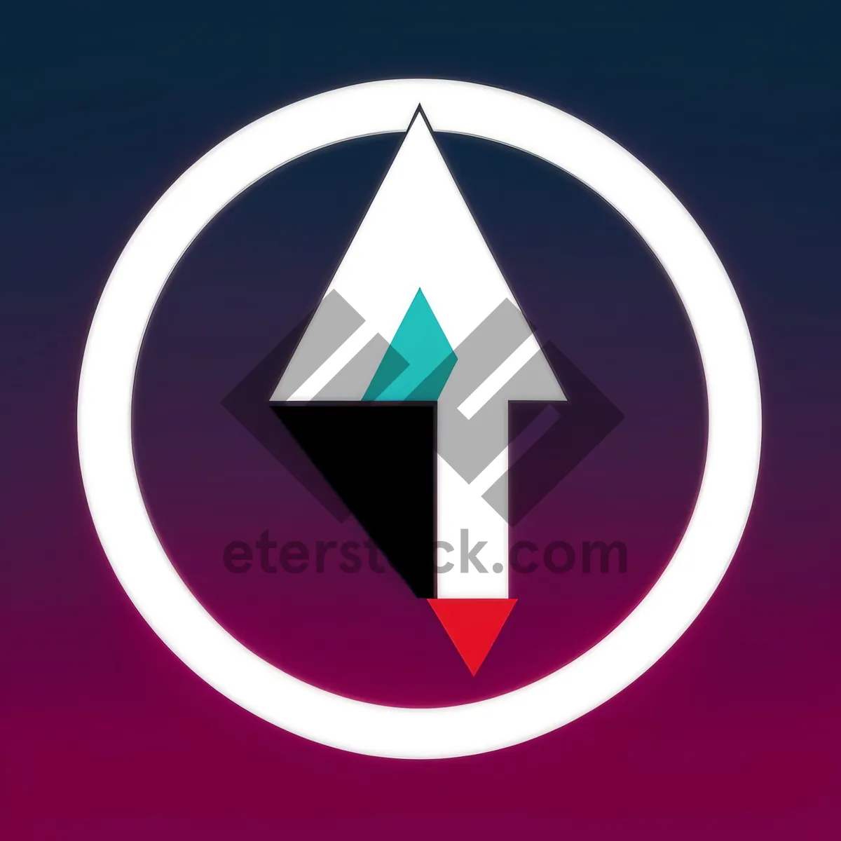 Picture of Glossy Round Web Icon Button Symbol