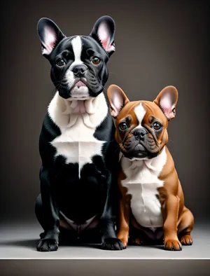 Adorable Bulldog Terrier - Cute Purebred Canine Pet Image