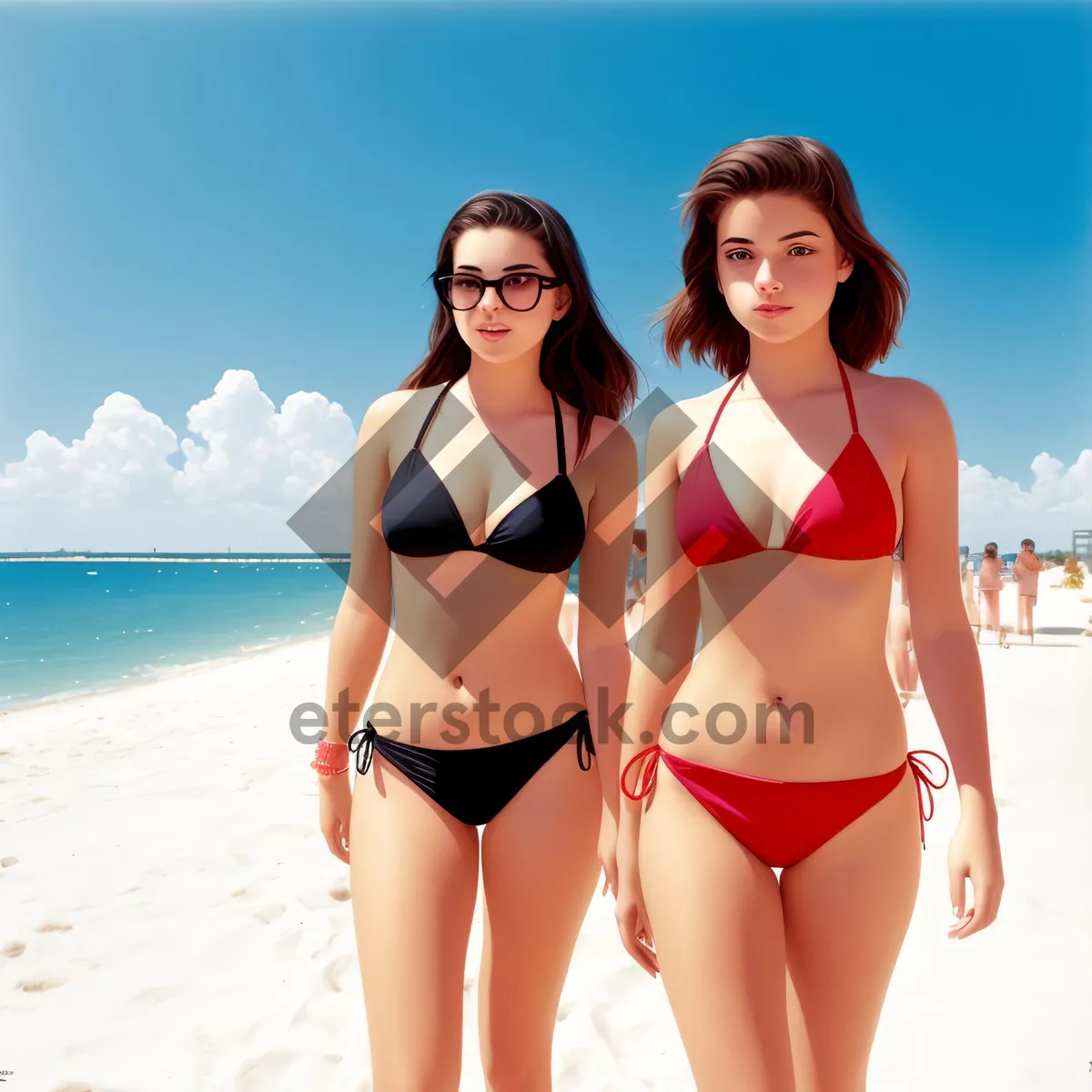 Picture of Beach Babe: Sexy Swimsuit Fashion on Exotic Vacation