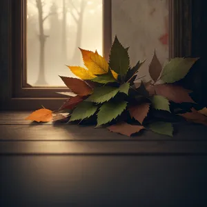 Yellow Flower Bouquet on Window Sill