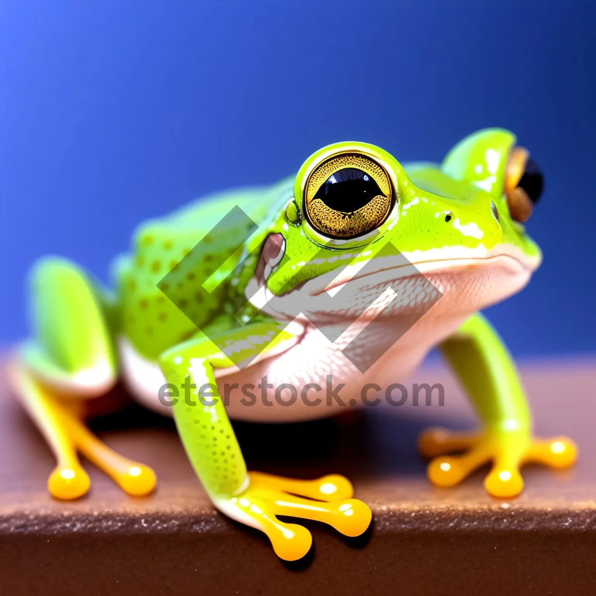 Picture of Orange-eyed Tree Frog - Vibrant Wildlife Amphibian Close-Up