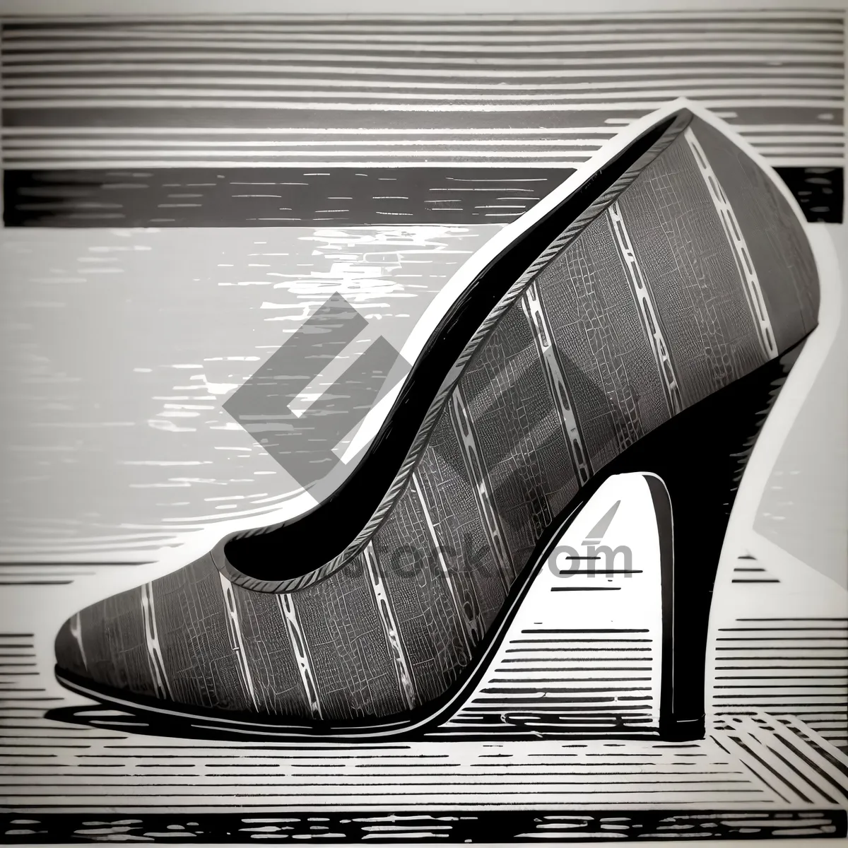 Picture of Timeless Elegance: Classic Black Leather Heels