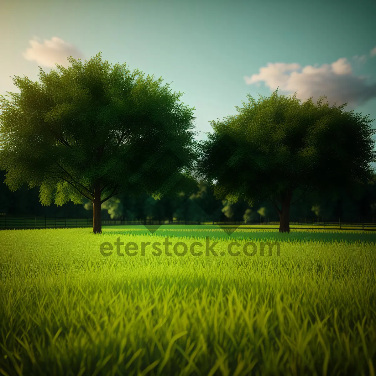 Picture of Bountiful Rice Fields under Clear Summer Sky"
(Note: This is just an example; the actual image may vary)