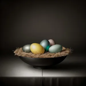 Colorful Easter-themed Egg Ball on Display