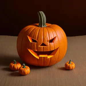 Pumpkin Jack-o'-Lantern Face: Spooky Halloween Decoration