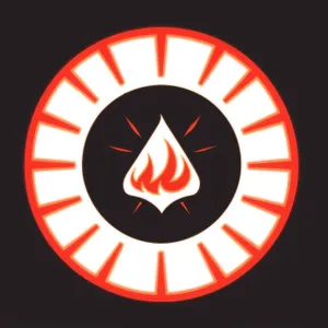 Shiny Hazard Sign Button - Glossy Business Symbol