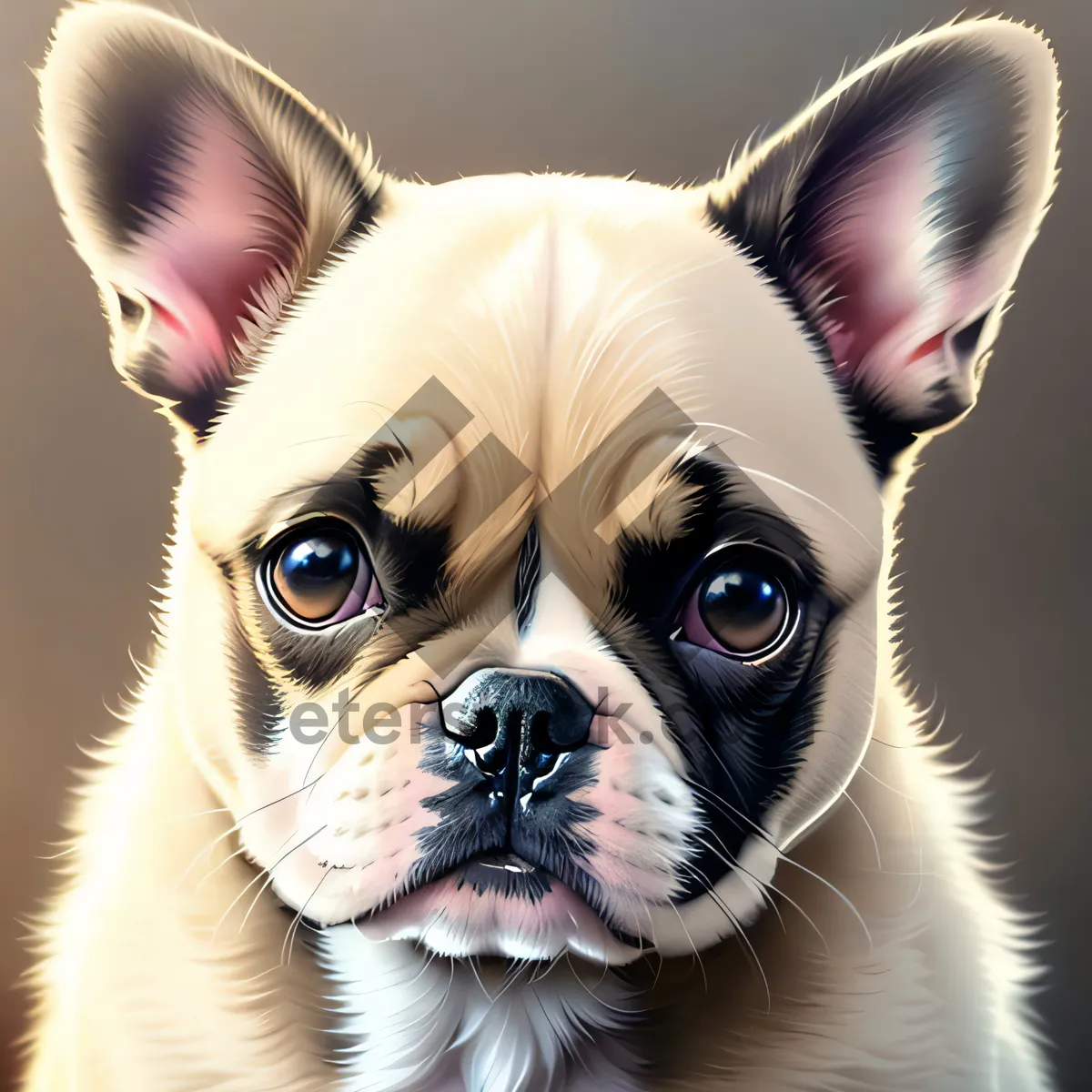 Picture of Adorable Terrier Bulldog Puppy - Purebred Canine Portrait
