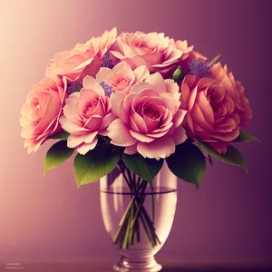 Pink Floral Bouquet - Vibrant Spring Décor