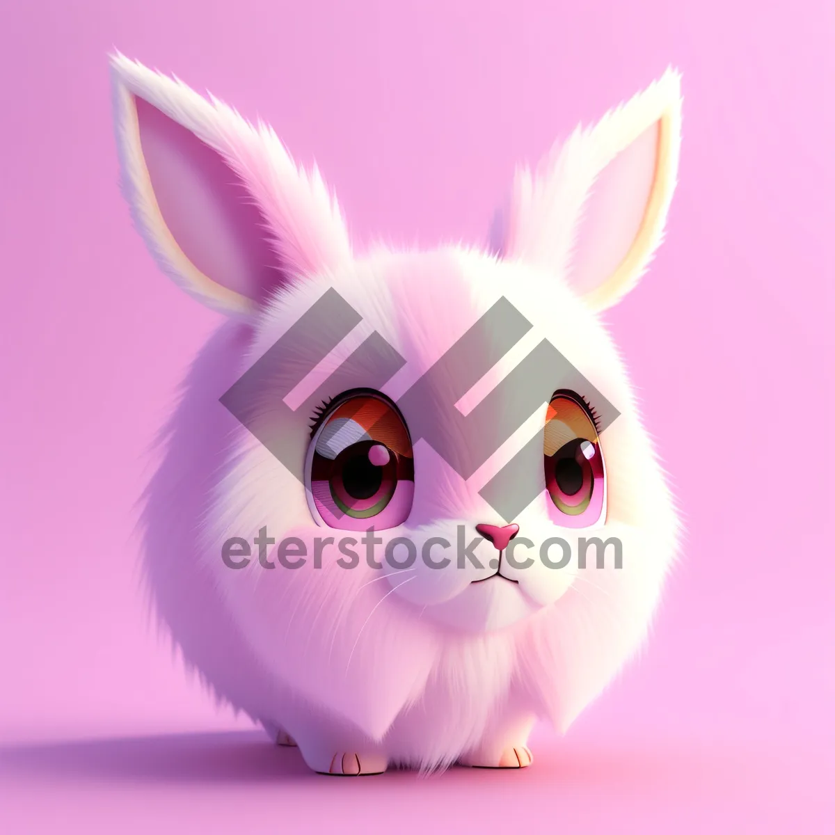 Picture of Furry Bunny Piggy Bank - Cute Easter Savings