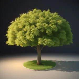 Vibrant Leafy Growth in a Bonsai Tree