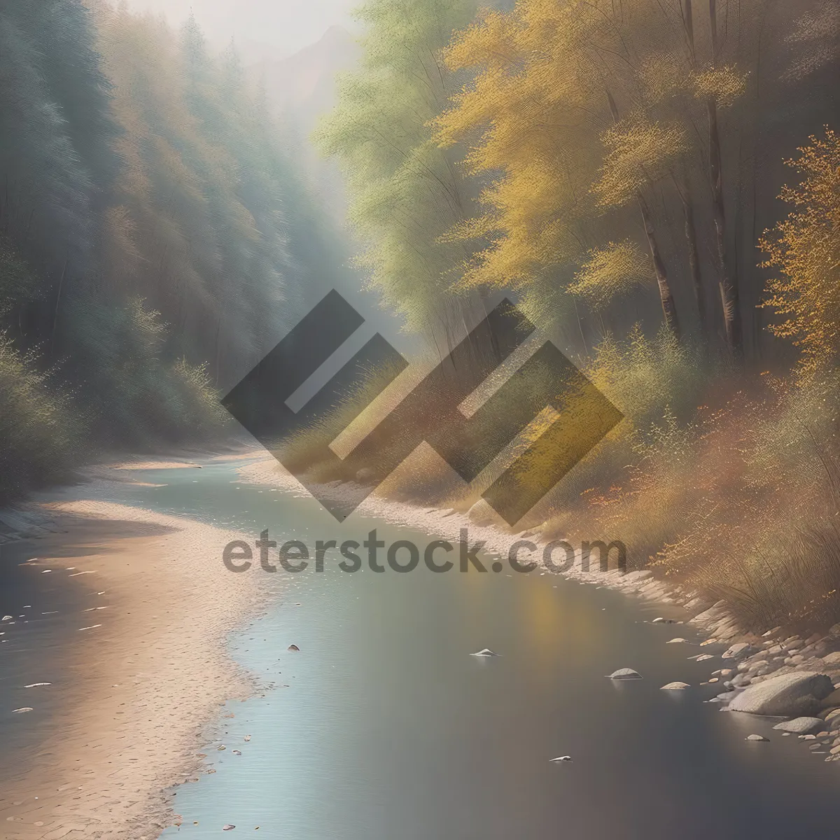 Picture of Majestic Sunset Over Mountain Landscape