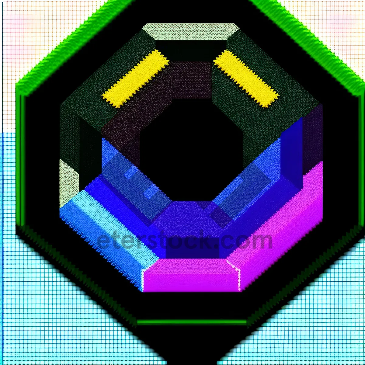 Picture of Digital Clock Diskette - Timepiece and Memory Device Symbol