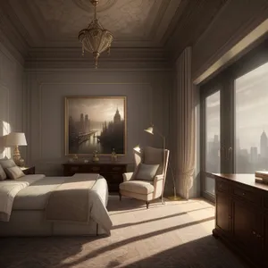Modern Luxury Bedroom with Comfortable Sofa and Stylish Decor