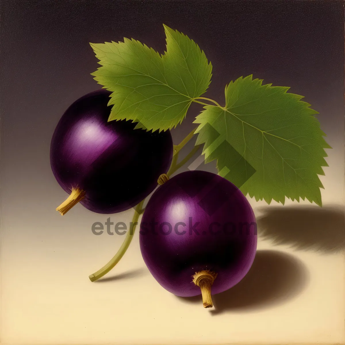Picture of Winter Celebration with Grape Ornaments and Berries