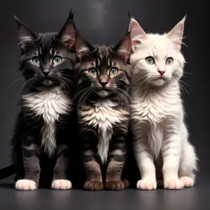 Adorable Tabby Kitten with Whiskers and Curious Eyes