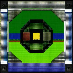 Tech Mosaic: CPU Microprocessor Chip Graphic