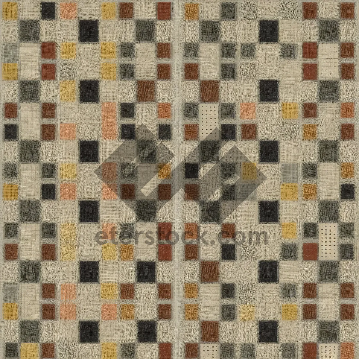 Picture of Geometric Checkerboard Pattern Texture Square Tile Design