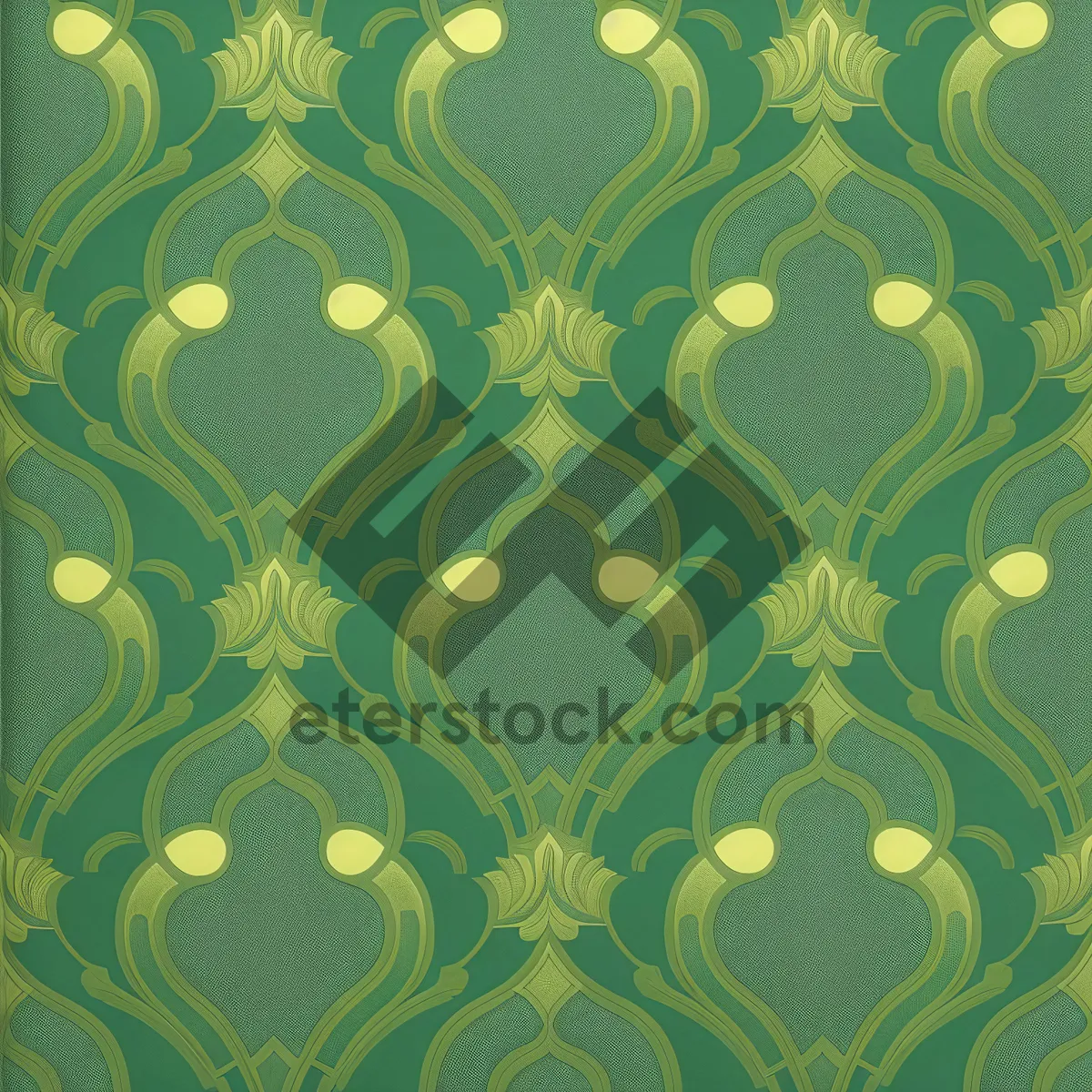 Picture of Floral Patterned Vintage Wallpaper Design