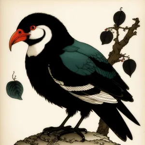 Black Grouse: Majestic Game Bird with Feathered Beak