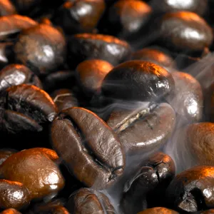 Dark Espresso Bean Coffee Closeup Aroma Drink