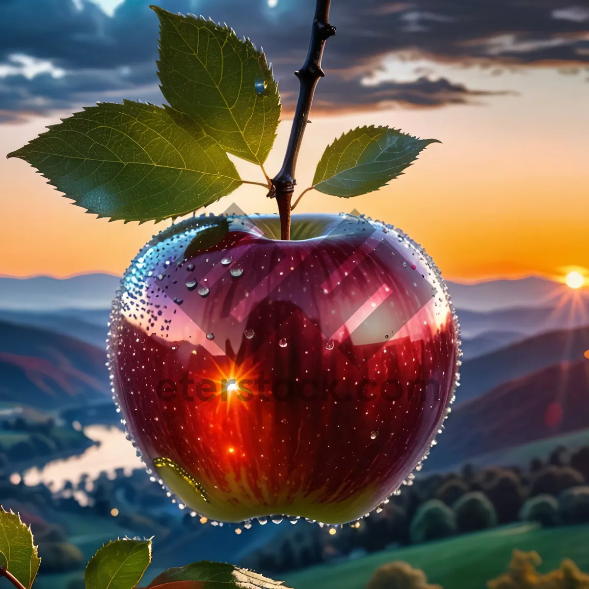 Picture of Fresh Red Delicious Apple - Vitamin-Rich Fruit