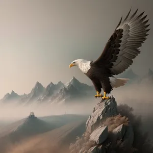 Majestic Bald Eagle in Flight