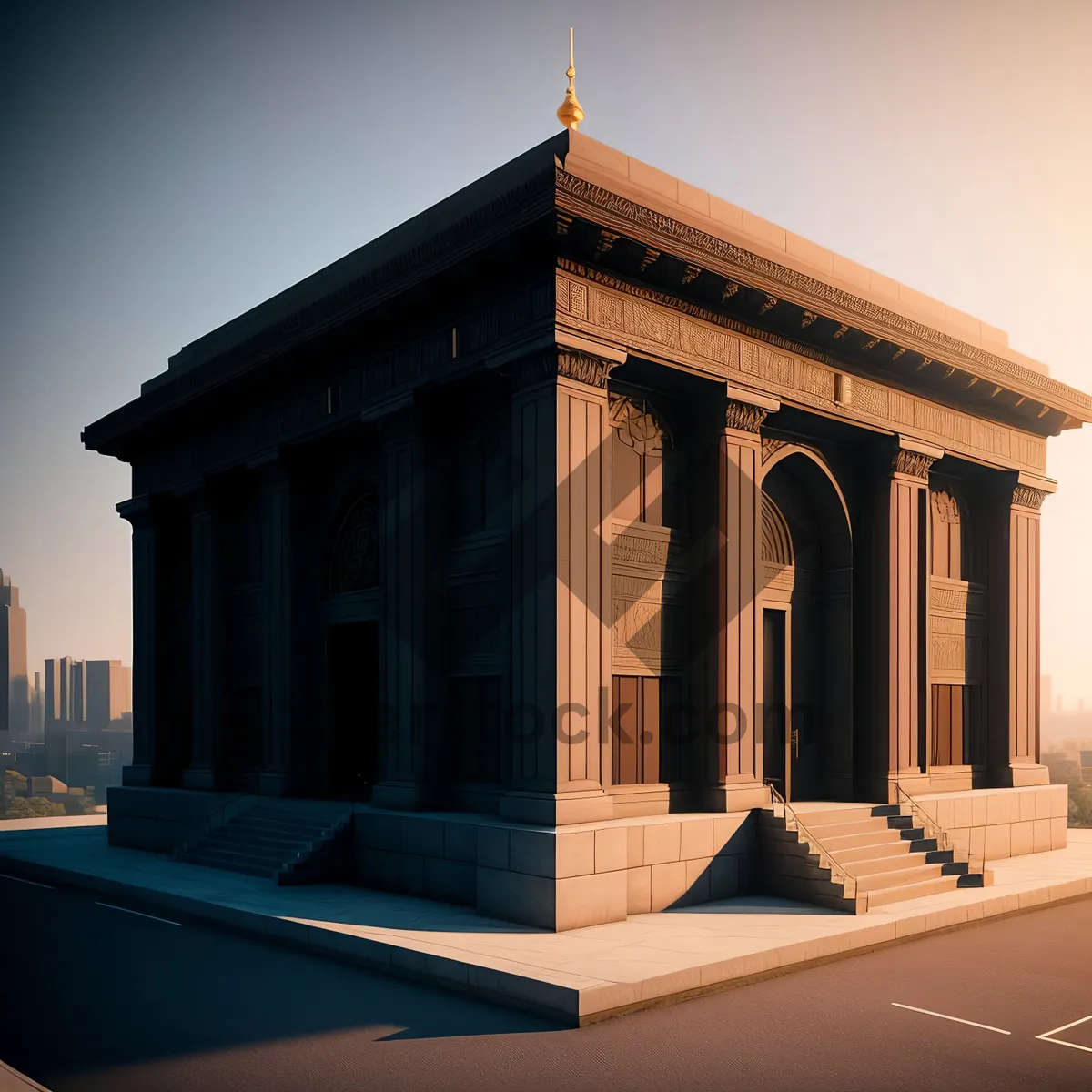 Picture of City's Magnificent Historic Temple: A Timeless Landmark