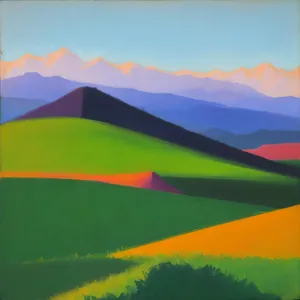 Summer Sky Over Rural Meadow