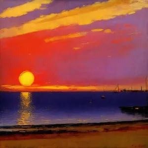 Golden Horizon: Sunsets Over Tropical Waters