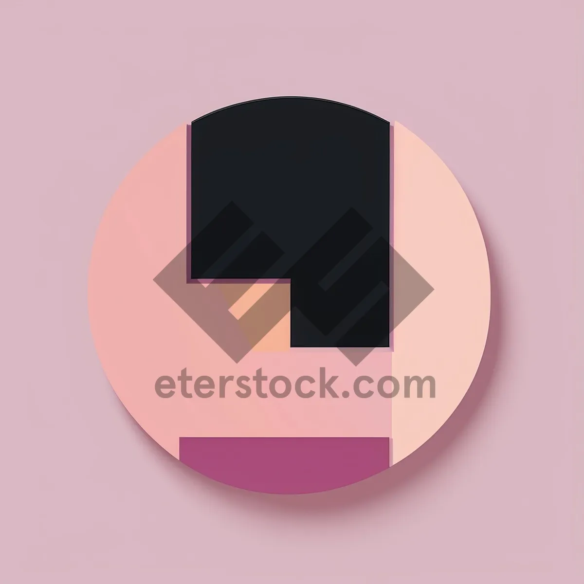 Picture of Shiny Web Button: Glassy Circle Element with Reflection