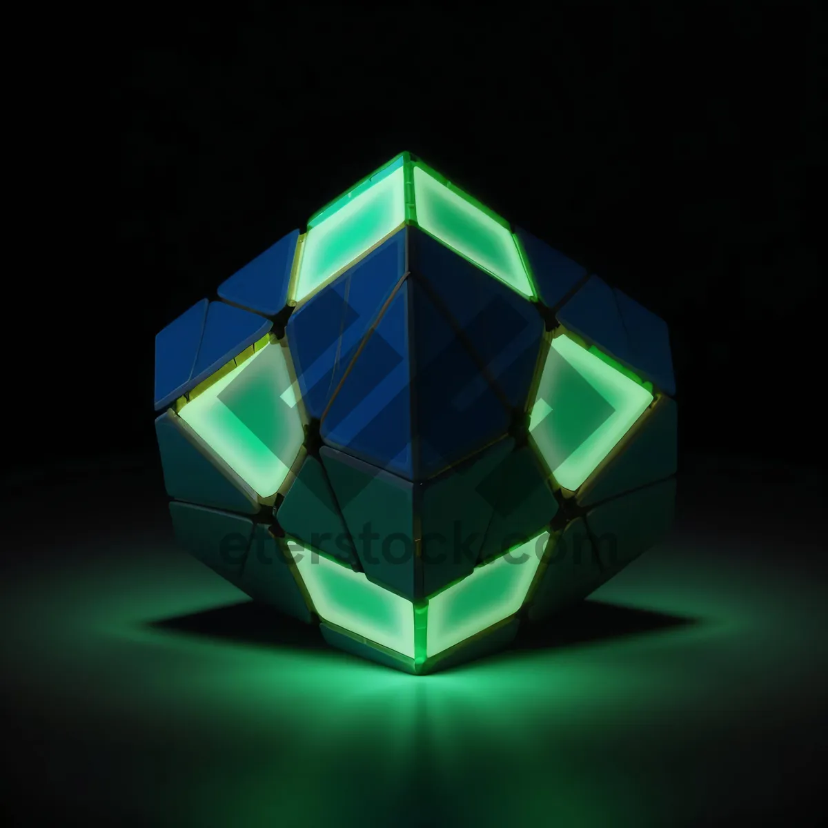 Picture of 3D Glass Gem Icon Design Graphic Symbol
