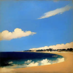 Sunset Paradise on a Sandy Beach