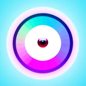 DJ Button Set: Bright, Shiny Circle Icons