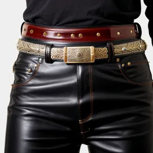 Fashionable Leather Mini Skirt in Mailbag Design
