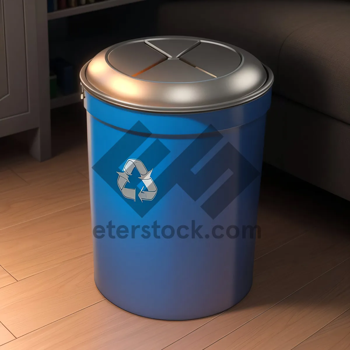 Picture of Recycled Plastic Bin for Ashcan Waste