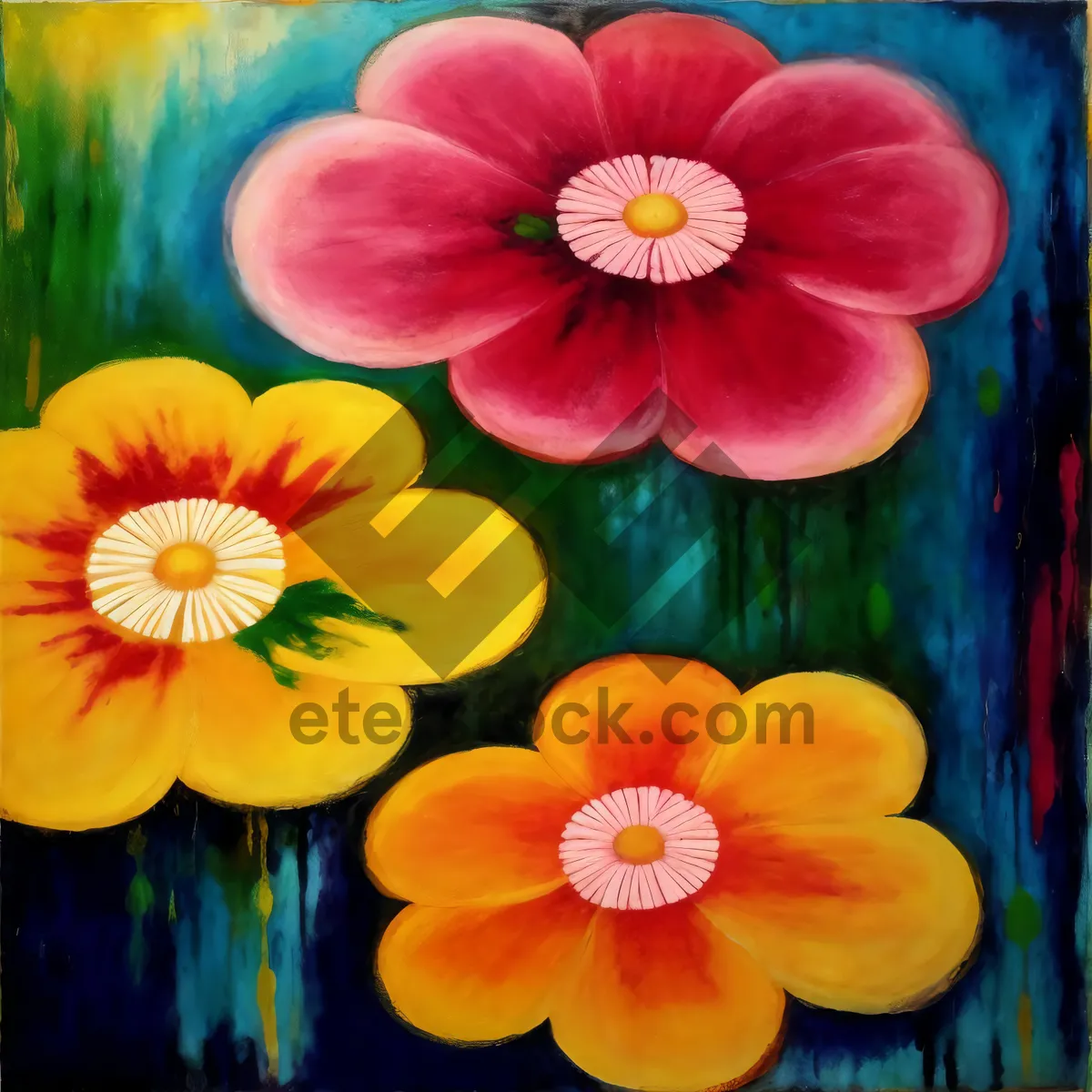 Picture of Colorful Spring Blossoms: Vibrant Flowers for a Garden Bouquet.