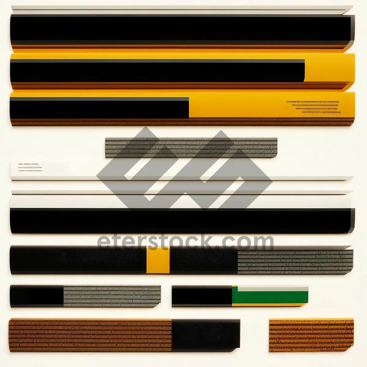 Picture of Modern Black Graphic Design Icon with Orange Shiny Buttons