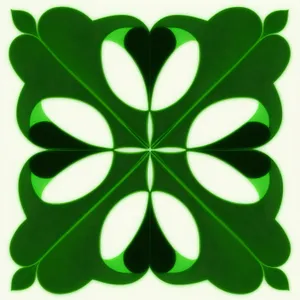 Environmentally-friendly Clover Leaf Icon Set