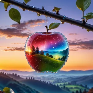 Fresh and Sweet Red Delicious Apple
