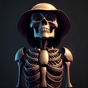 Skeletal Anatomy: 3D Human Skull Sculpture