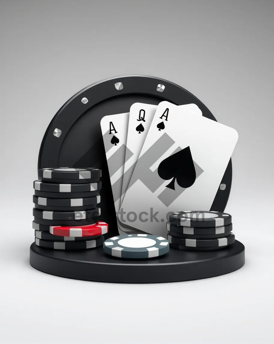 Picture of 3D business symbol icon sign concept.