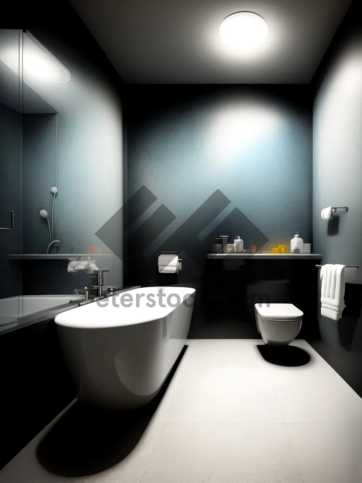 Picture of Luxurious Contemporary Bathroom with Modern Design