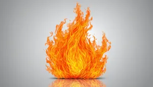 Fiery Orange and Yellow Flame Texture Design خير.
