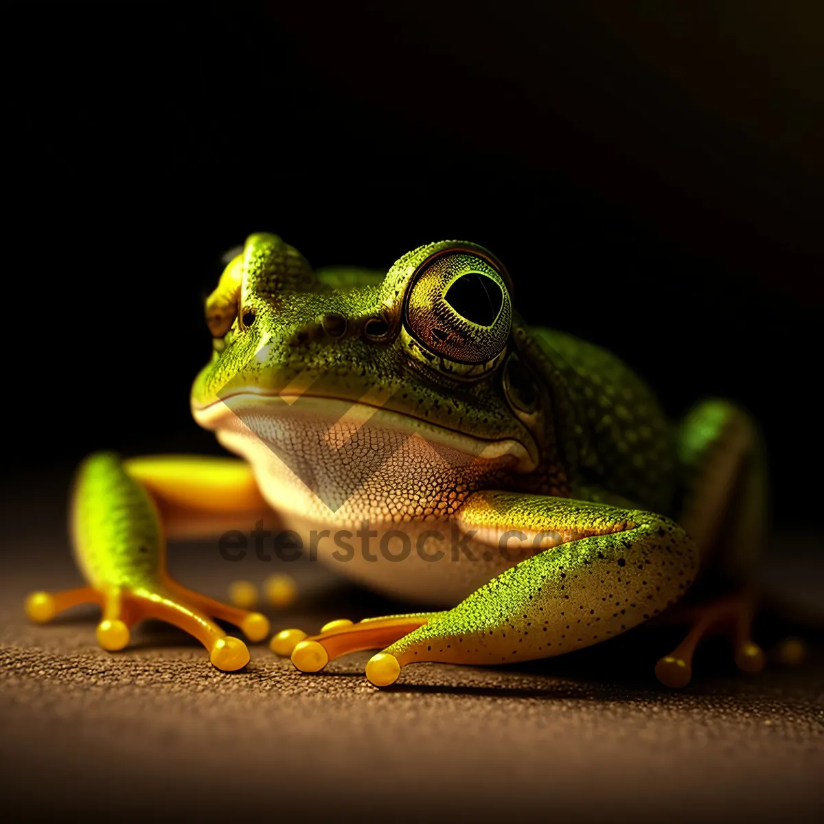 Picture of Vibrant Eyed Tree Frog with Bulging Eyes