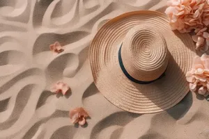 Close-up of sand texture on cotton fabric towel