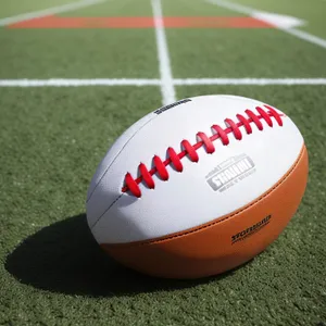 Rugby Ball on Grass: Sport Equipment for Game