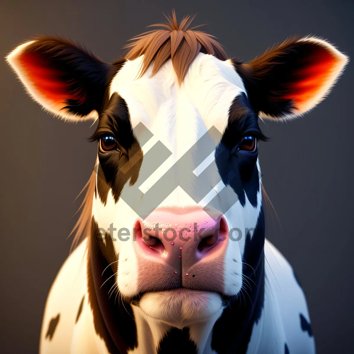 Picture of Cartoon Ear in Ranch Animal Illustration